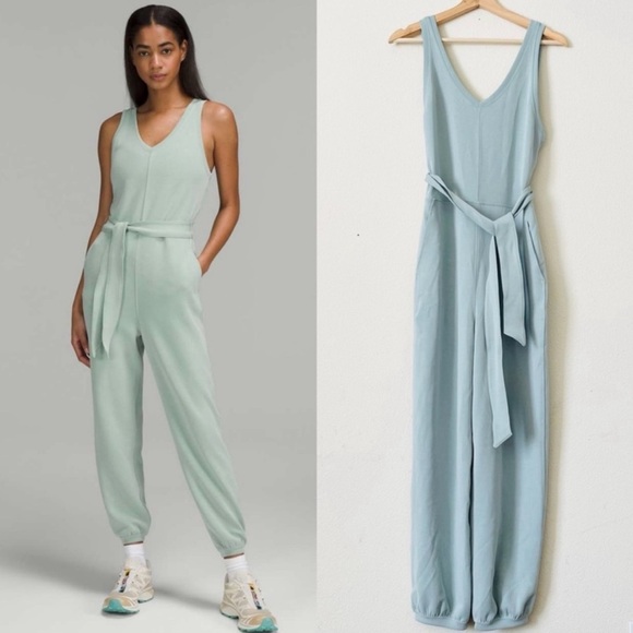 lululemon athletica Pants - lululemon athletica Light Blue Jumpsuit
